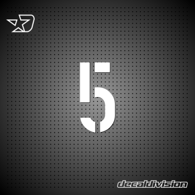 Vinyl Number 5 - DIN STENCIL